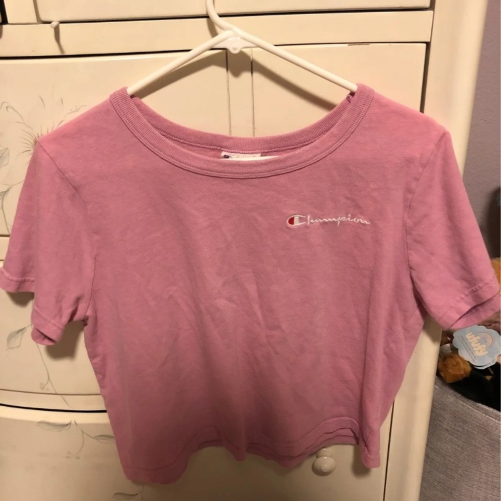 Champion pink crop top